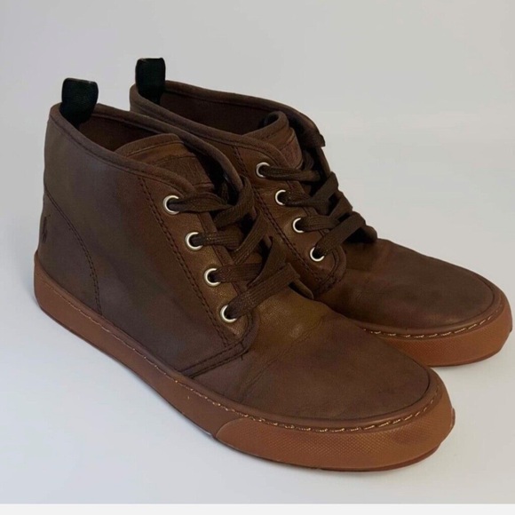 Polo Ralph Lauren Shoes - Polo Ralph Lauren Brown Hightop Size 5
Rubber/ Leather Sole Canvas Lining
